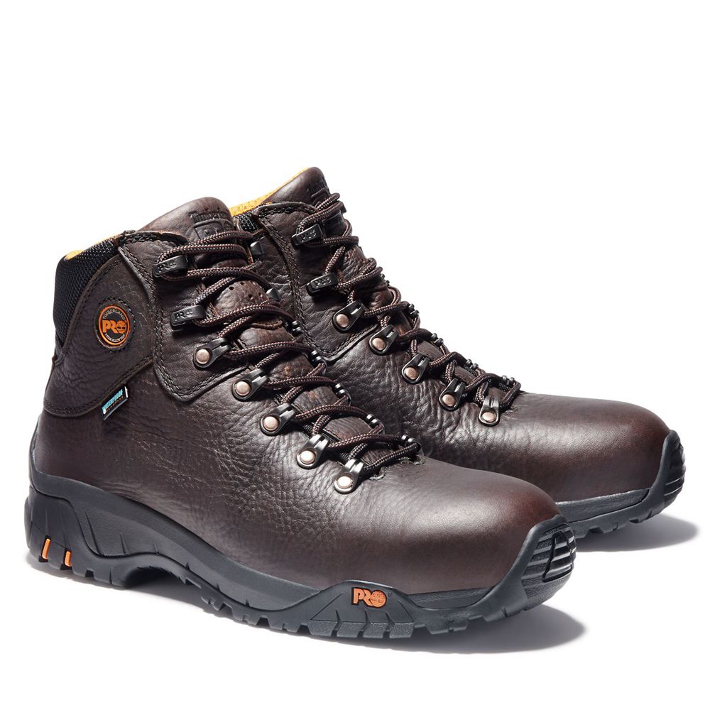 Botas de Trabajo Timberland Hombre Pro® Titan® Trekker Alloy Toe Marrones Oscuro - Chile WZD-934658